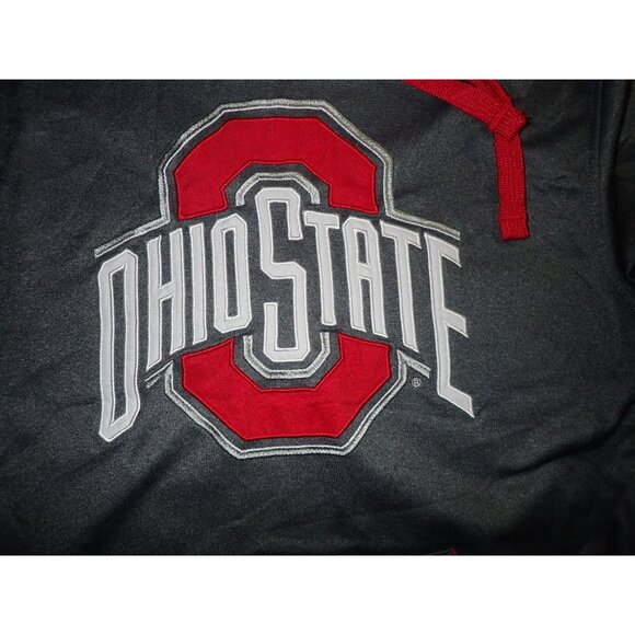 Ohio State‎ Buckeyes Scarlet And Gray Hooded Sweatshirt NCAA FOOTBALL Men's M - Picture 6 of 6